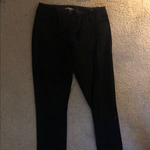 Black Straight Express Pants